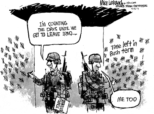 Leave Iraq cartoon